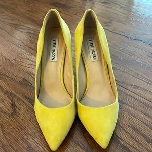 Steve Madden Yellow Heels